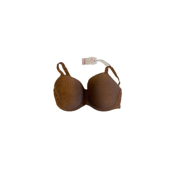 🆕 Freya “Idol” Striped Terracotta Satin Bra - Women’s Size 36G / G36 - Picture 1 of 9